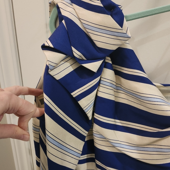 Banana Republic One Strap Striped Midi Dress NWT Size 6 - Picture 3 of 9